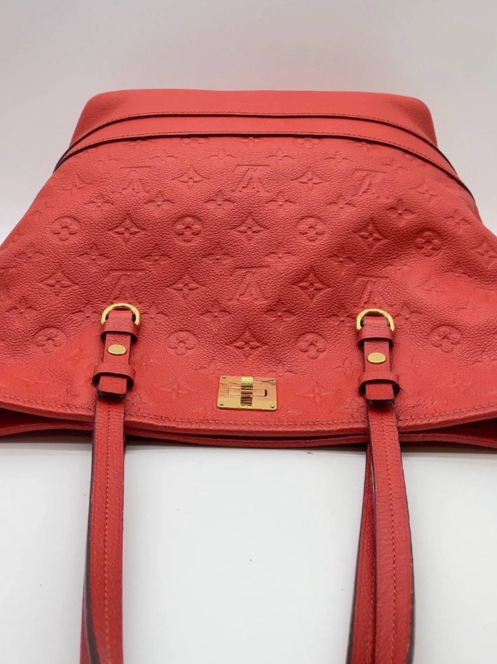 Louis Vuitton Citadine PM Red Monogram Empreinte Leather Tote - Picture 3 of 14